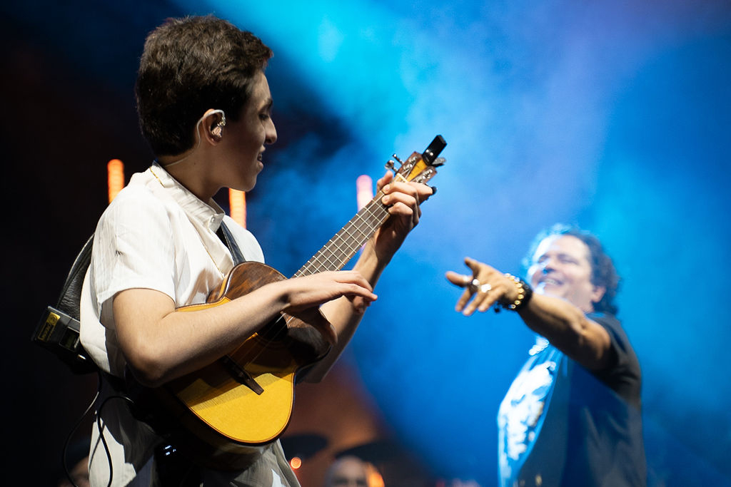 Simón Cifuentes con Carlos Vives
