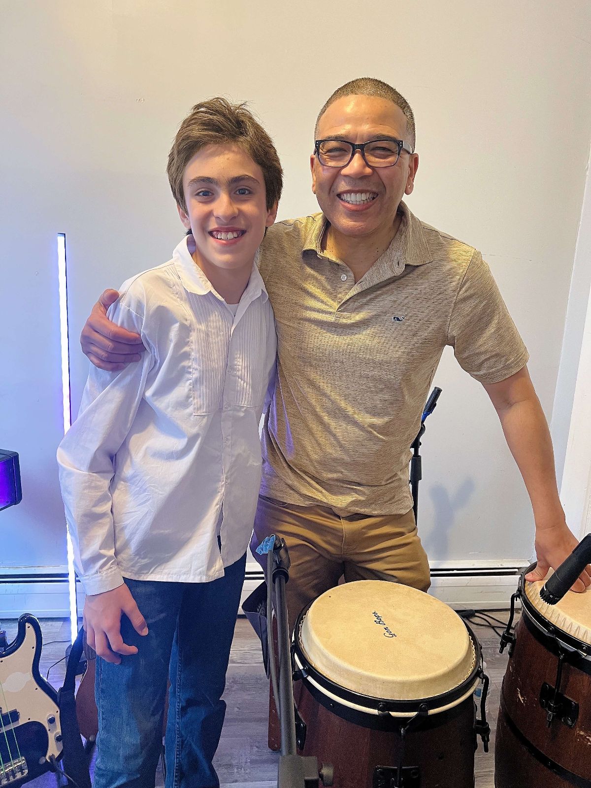 Simón Cifuentes con Luisito Quintero